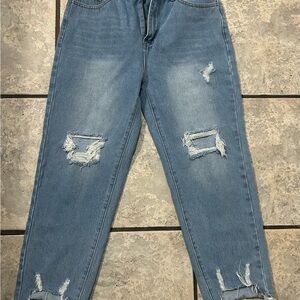 Distressed Blue Women's Jeans